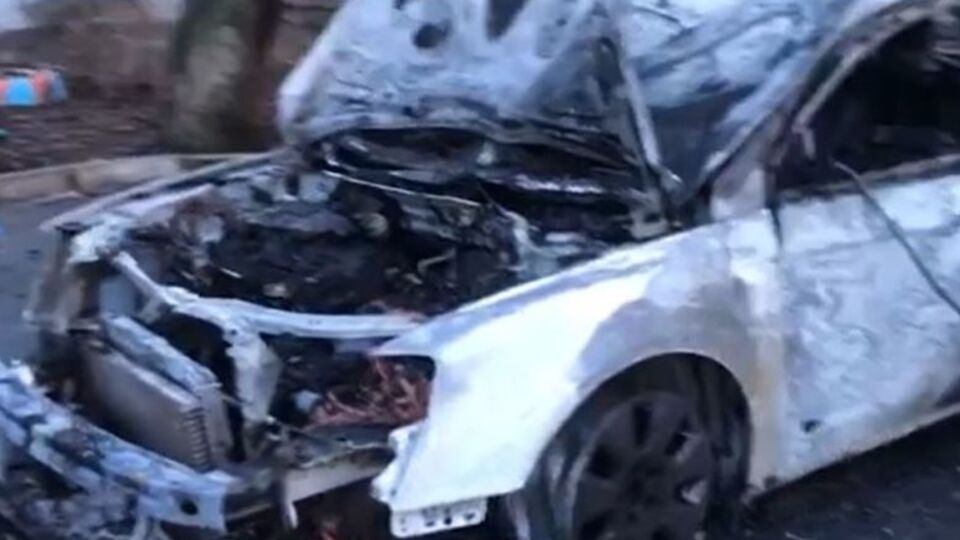 Авто волонтера сгорело в ночь на 30 января