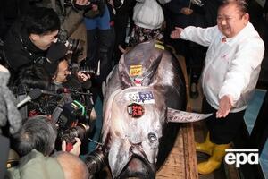 Рыбный аукцион в Токио традиционно проходит в начале января