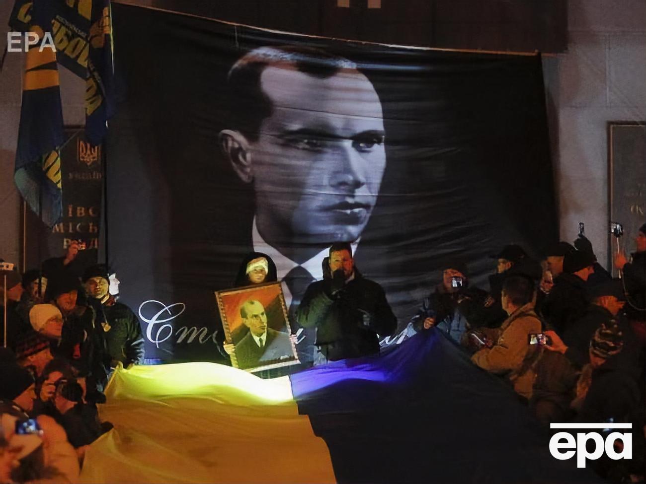 В Киеве 1 января прошло&nbsp;факельное шествие в честь&nbsp;Бандеры