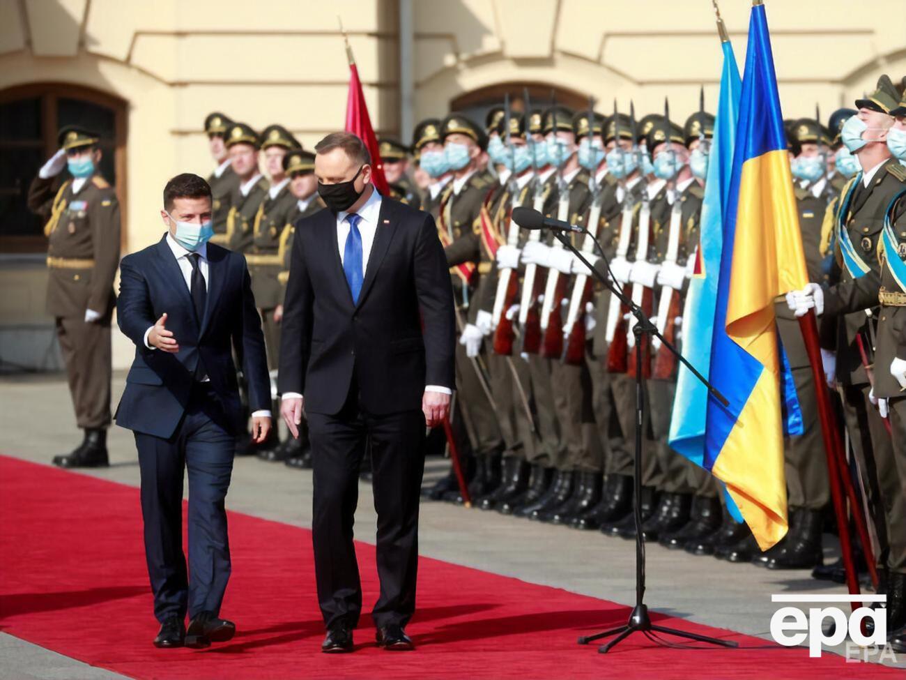 Дуда посещал Украину с визитом и встречался с Зеленским