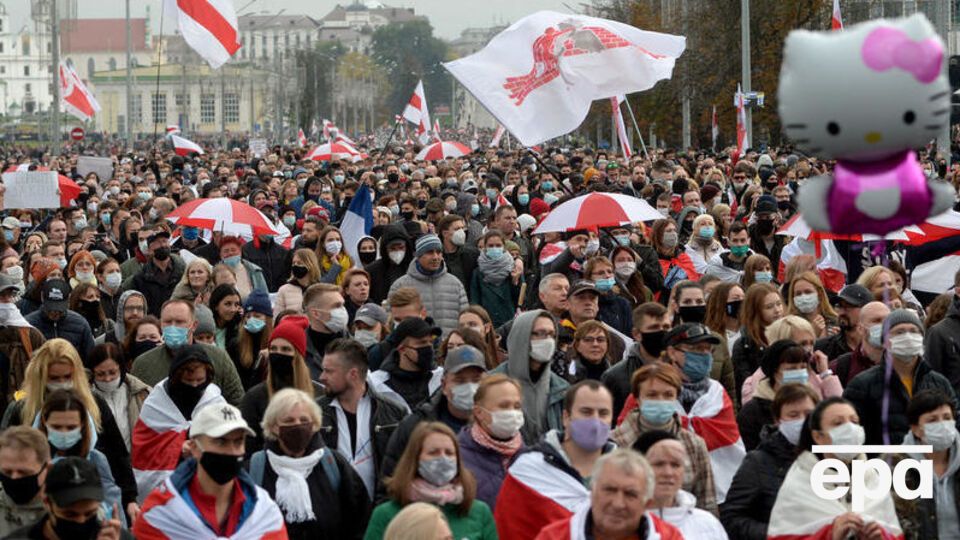 Напередодні на акцію протесту в Мінську вийшло понад 100 тис. осіб
