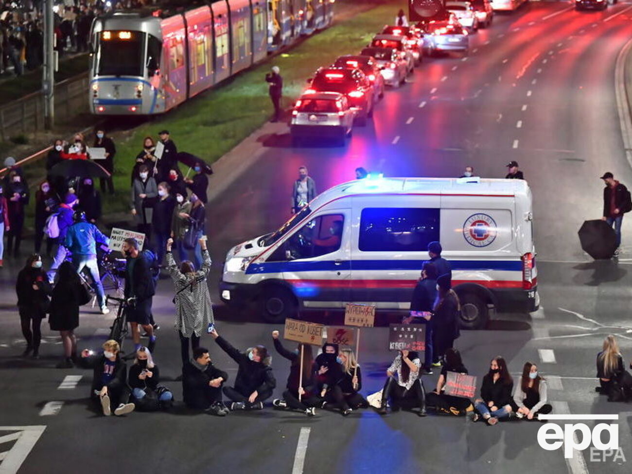 Протестувальники у Варшаві заблокували кілька вулиць