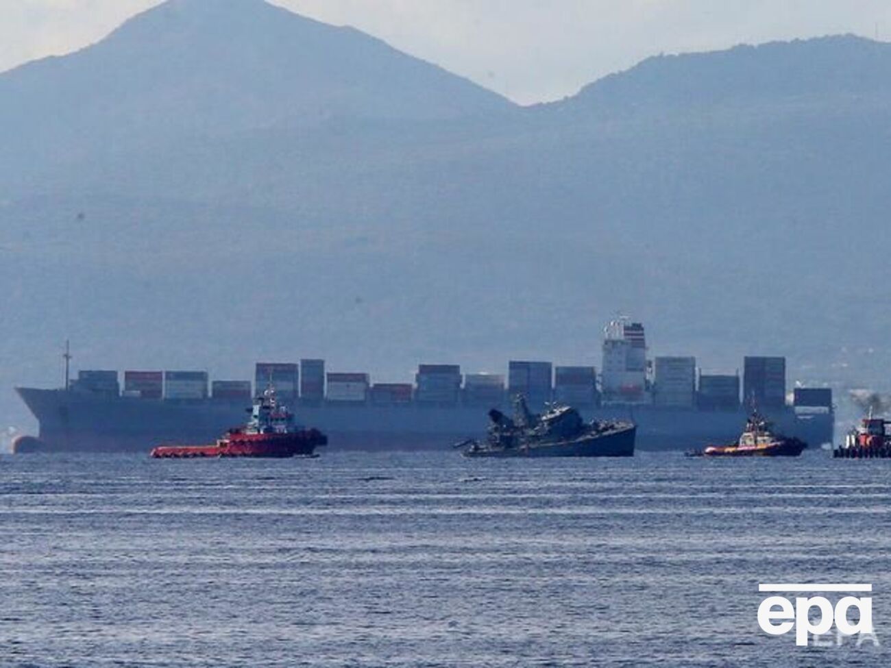 Значительные повреждения получил только тральщик