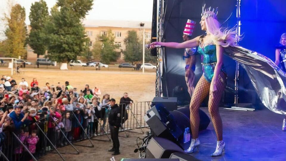 Полякова выступала в Новобаварском районе Харькова