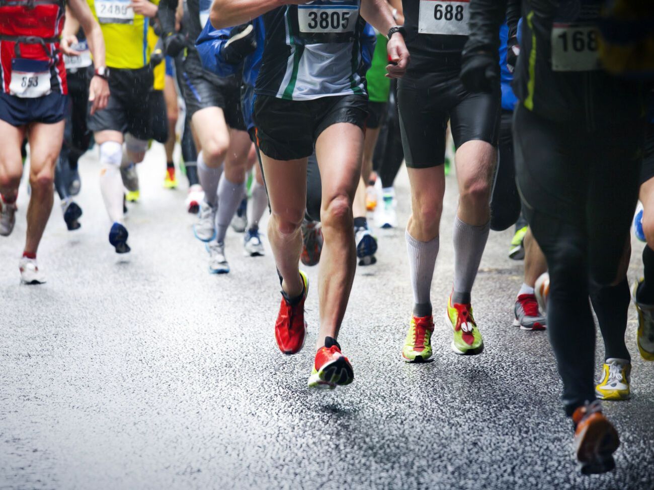 Инцидент произошел во время забега марафонцев