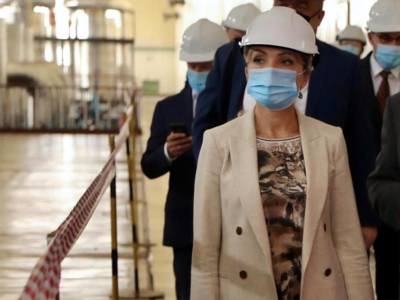 Буславец озвучила статистику во время визита на АЭС