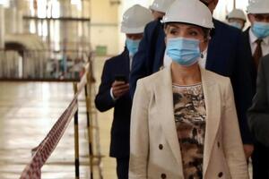 Буславец озвучила статистику во время визита на АЭС