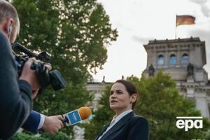 Наразі Тихановська перебуває в Європі