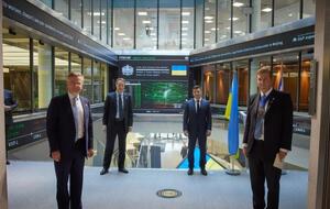 Зеленский побывал на Лондонской бирже