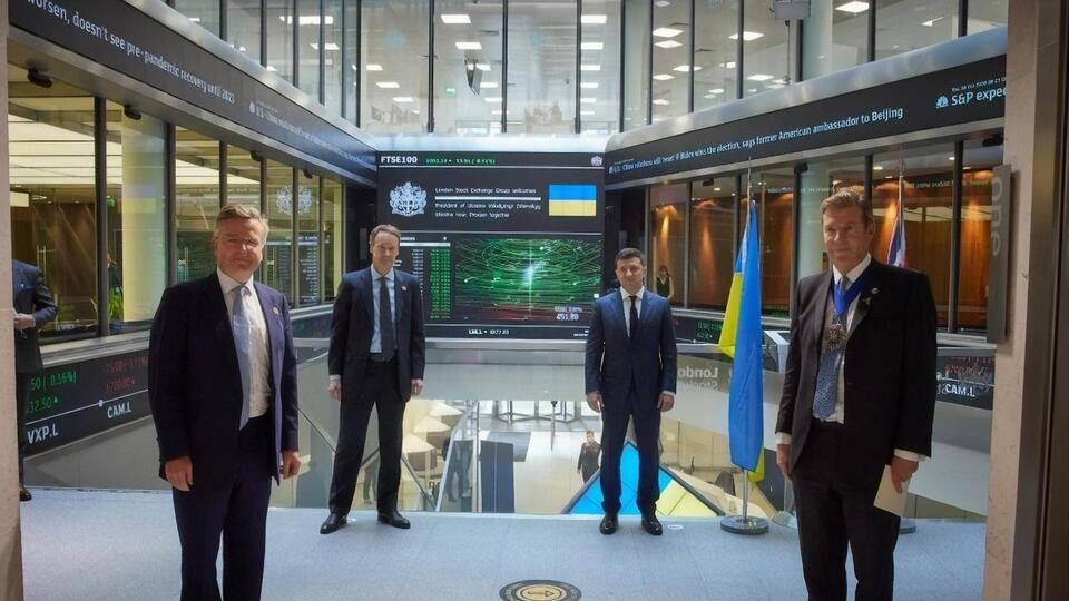 Зеленский побывал на Лондонской бирже