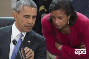 2013 року Райс (праворуч) стала радницею Обами (зліва) з національної безпеки