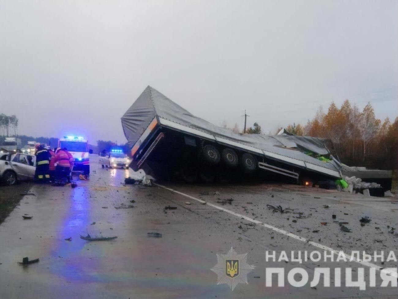 Авария произошла на трассе Киев - Чоп