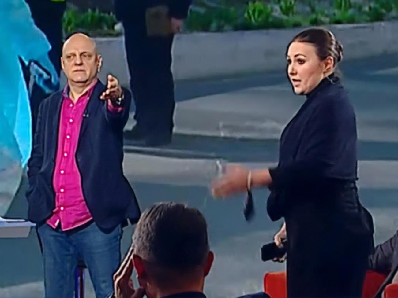 Федина (справа) требовала от Вересня (слева) извинений