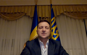 Зеленский записал обращение по случаю Дня достоинства и свободы