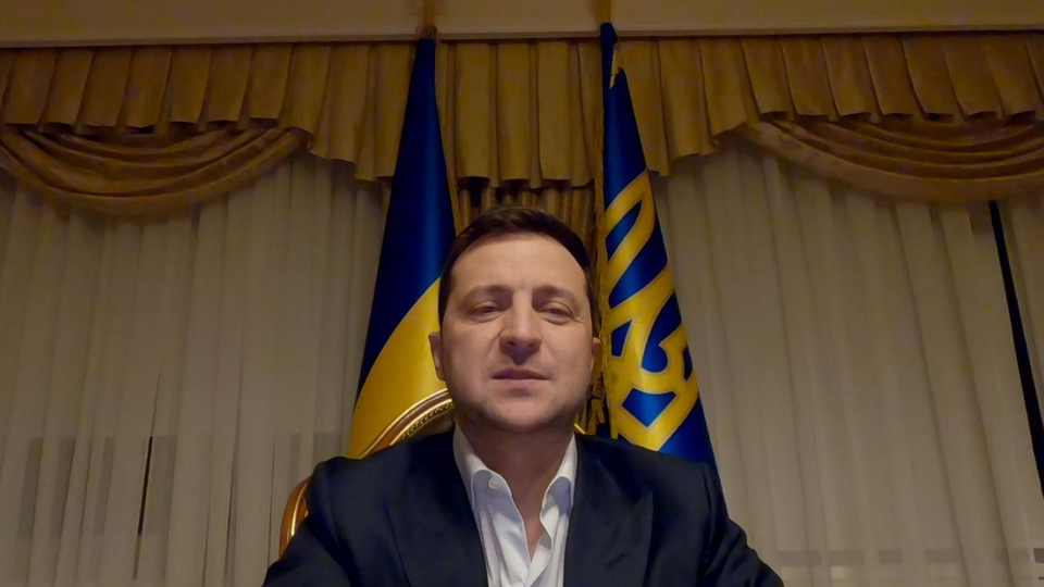 Зеленский записал обращение по случаю Дня достоинства и свободы