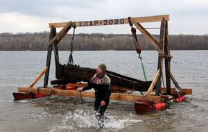 Лафет предназначался для пушки, которая стреляла на расстояние до 7 км