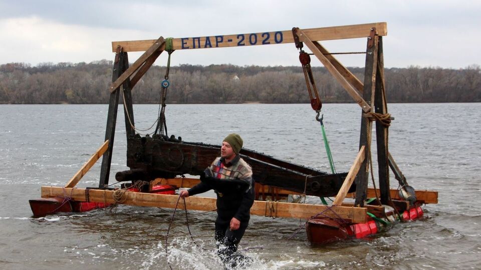 Лафет предназначался для пушки, которая стреляла на расстояние до 7 км
