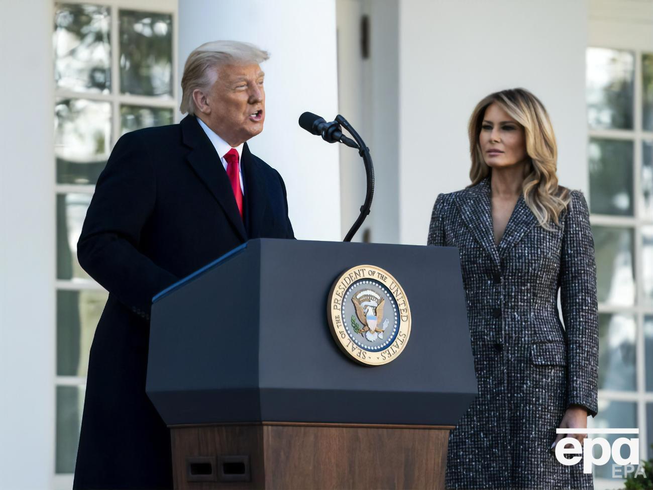Трамп: Неймовірне&nbsp;відчуття усвідомлювати, що вакцини почнуть надходити, можливо, на початку наступного тижня або трохи пізніше