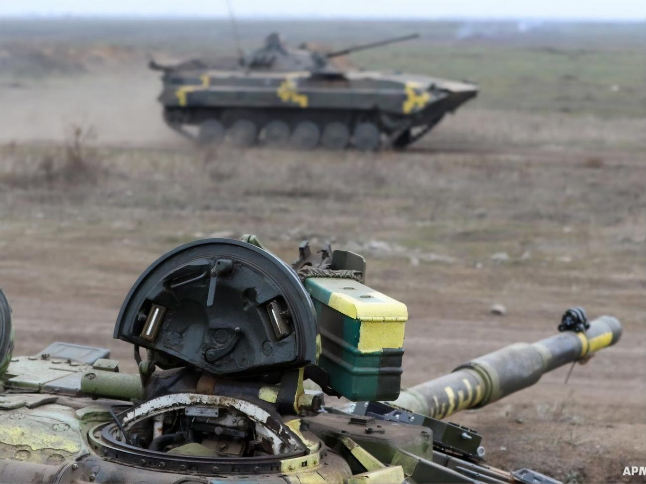 Учения проходили на полигоне Широкий Лан