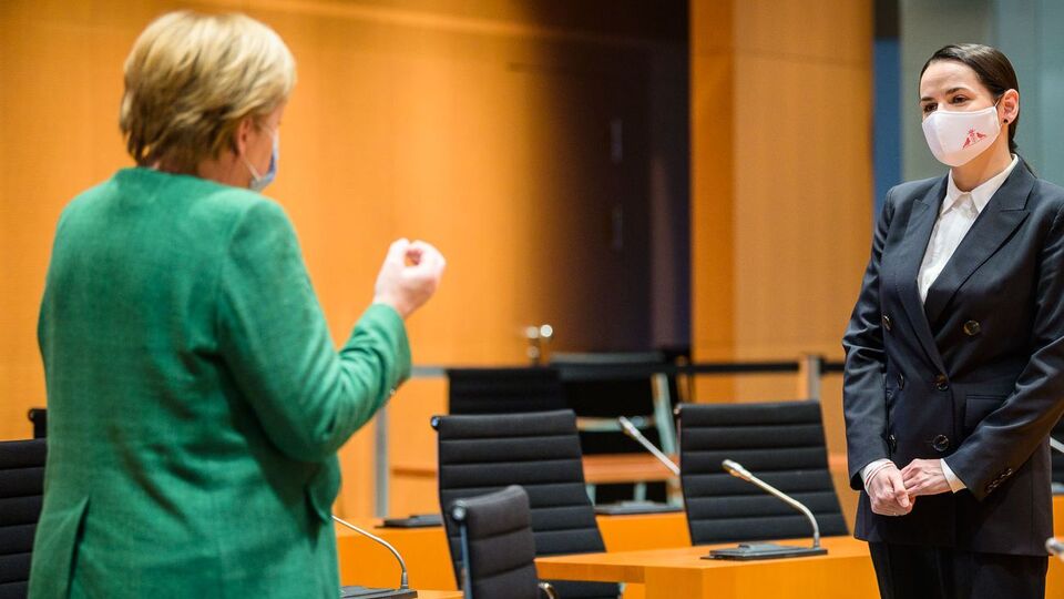 Тихановська зустрічалася з Меркель 6 жовтня