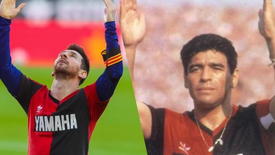 Месси посвятил свой гол Марадоне