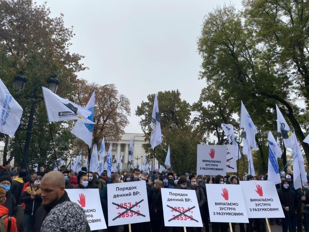 Активисты выступили против двух законопроектов&nbsp;&ndash;&nbsp;№3853-1 и №3853-2