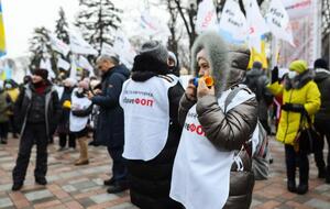 Одна з вимог мітингувальників – не запроваджувати фіскальні касові апарати