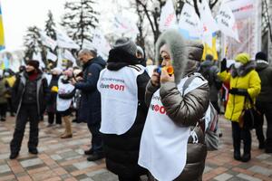 Одна з вимог мітингувальників – не запроваджувати фіскальні касові апарати