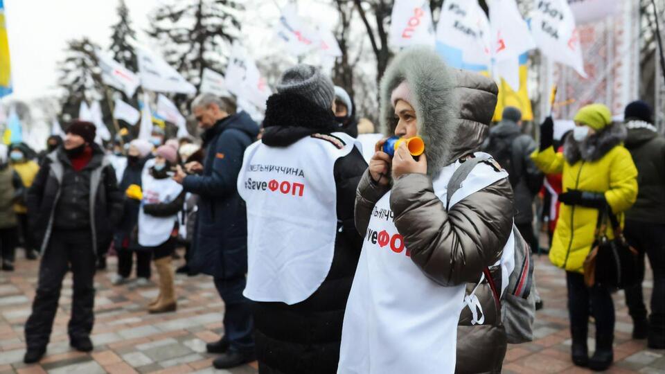 Среди требований митингующих – отмена введения фискальных кассовых аппаратов