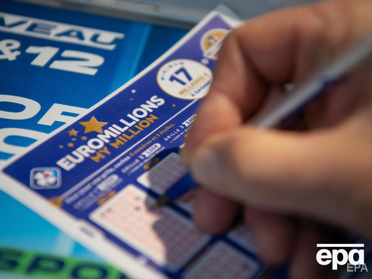 Предыдущий рекордный джекпот лотереи EuroMillions составлял €190 млн
