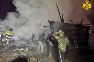 Пожар произошел ночью 15 декабря в деревне Ишбулдино