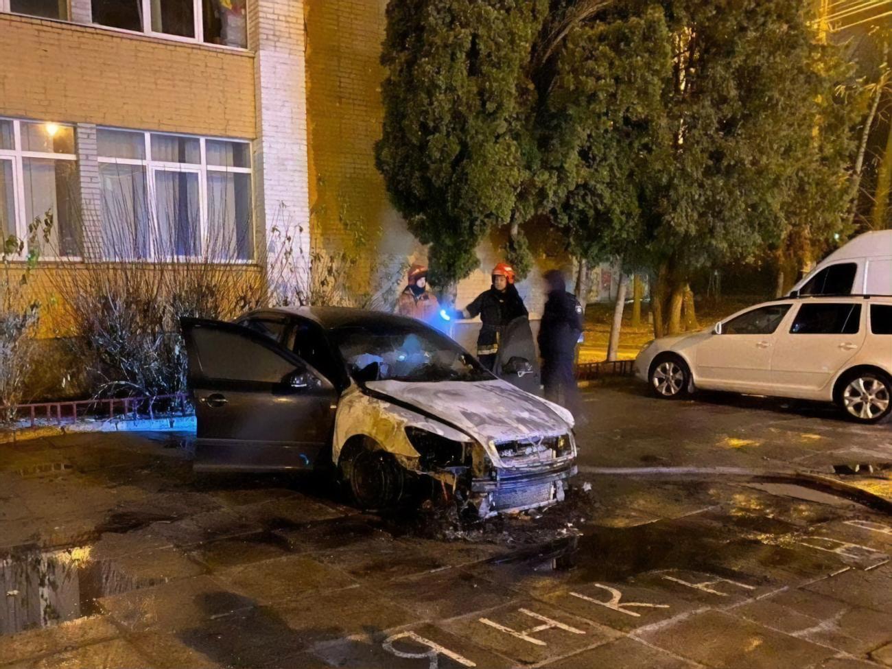 Автомобиль Skoda Octavia принадлежал детективу Национального антикоррупционного бюро Украины