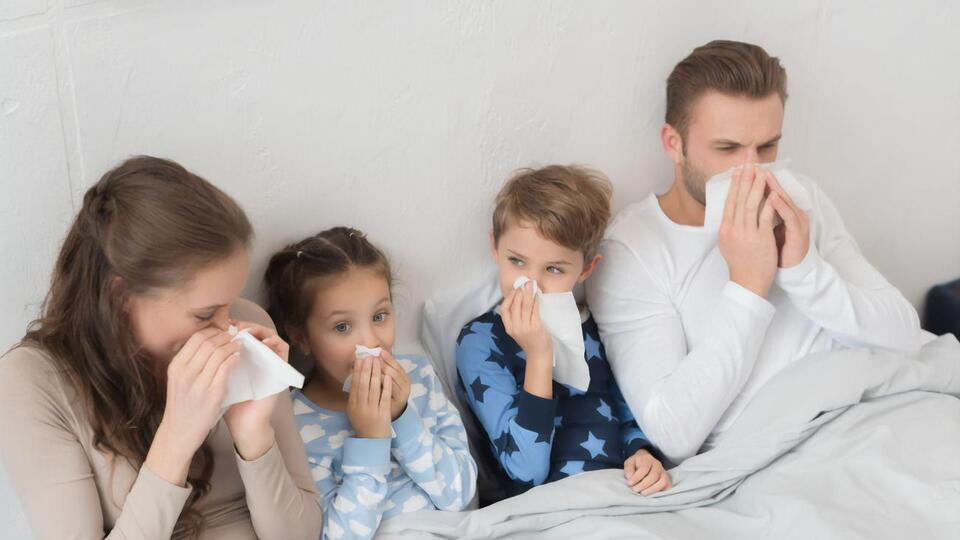 41,1% заболевших гриппом и ОРВИ – дети до 17 лет