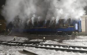 С огнем боролись восемь спасателей