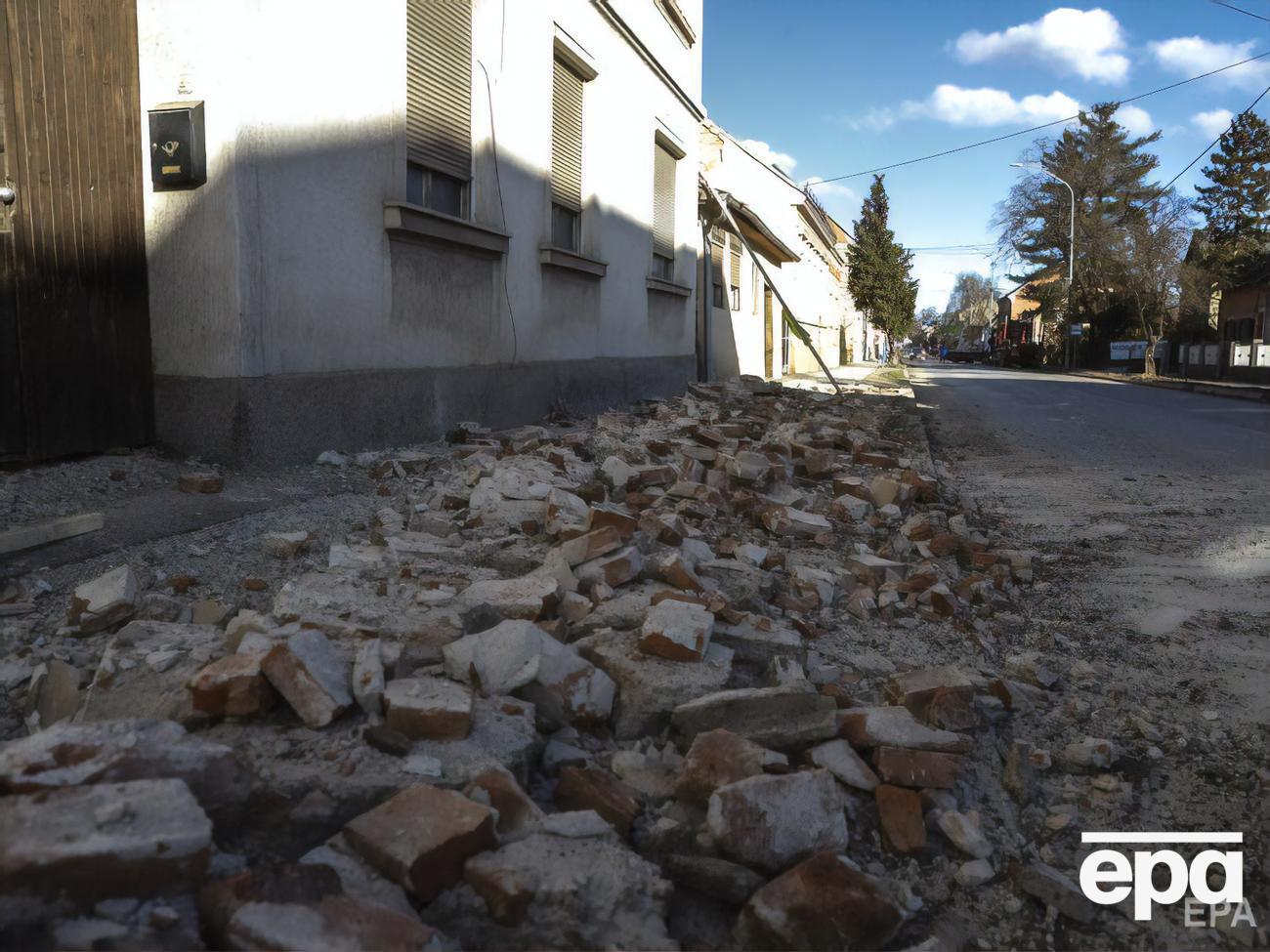 Землетрясение привело к разрушениям в Хорватии