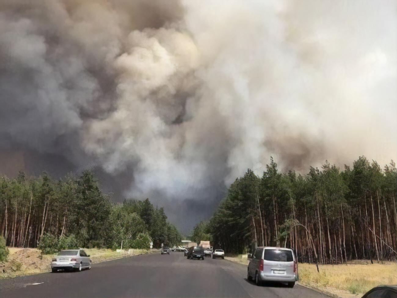 Восени в Луганській області сталося кілька масштабних пожеж