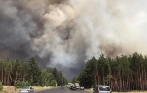Осенью в Луганской области произошло несколько масштабных пожаров
