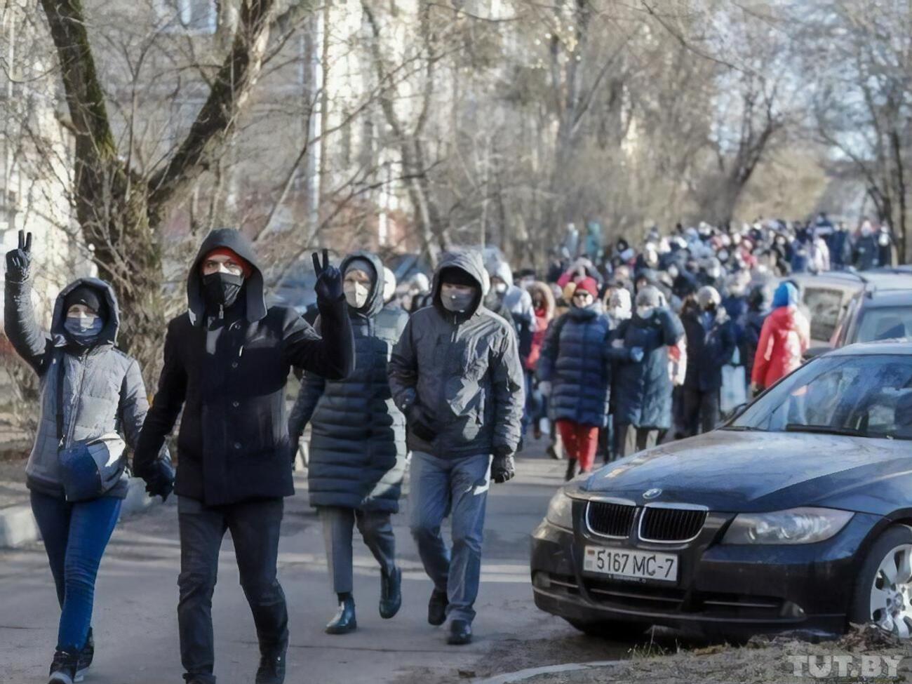 Сегодня в Минске снова проходили акции протеста