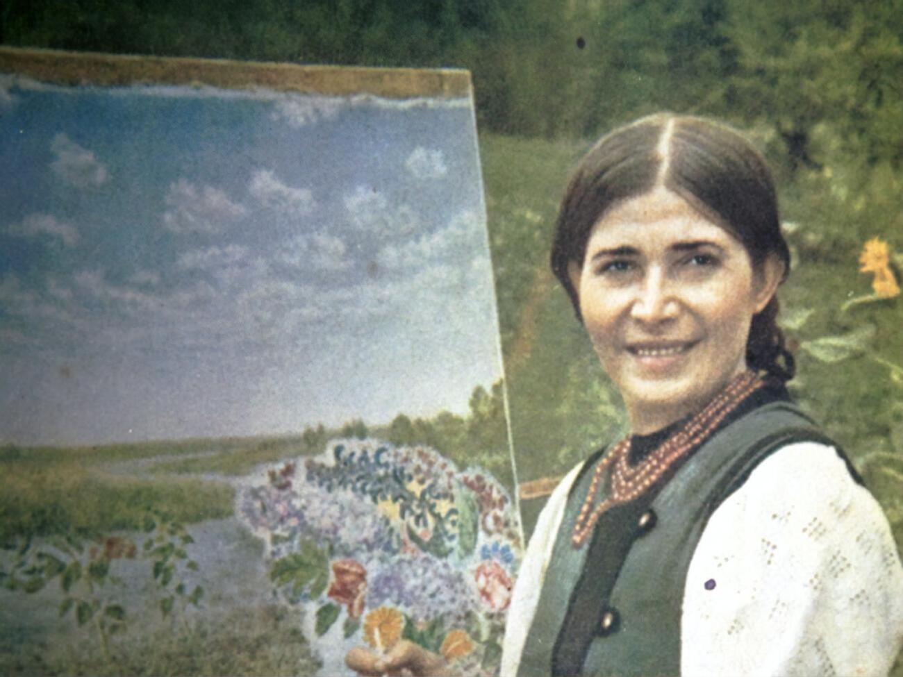 Белокур всю жизнь рисовала цветы