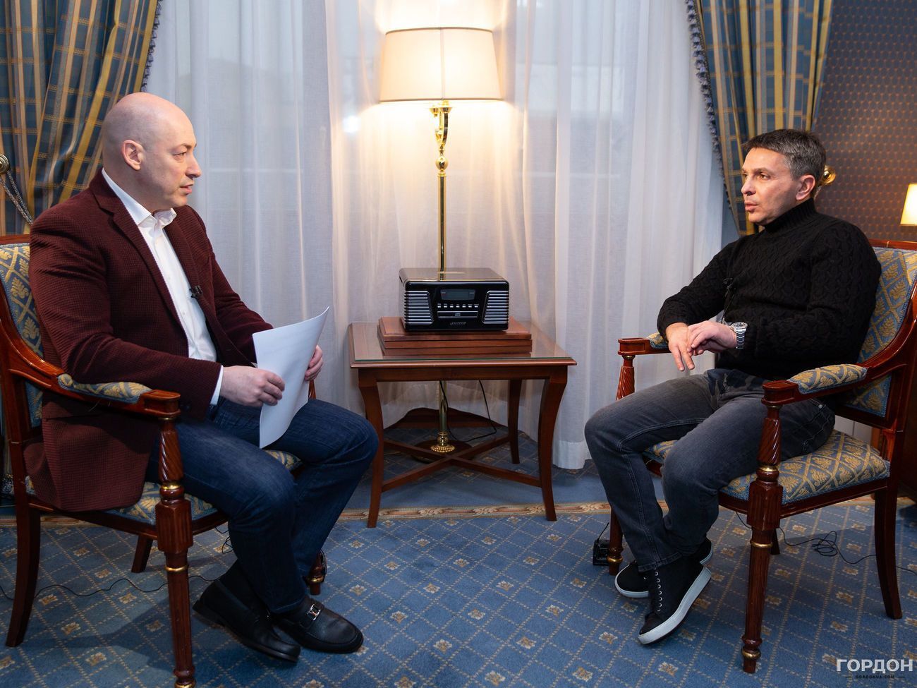 Гордон записав інтерв'ю із Барацем у Києві