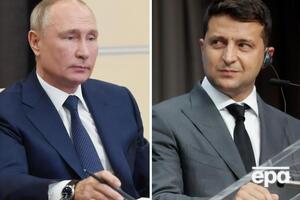У Кремлі вважають, що підставою для зустрічі Путіна (ліворуч) та Зеленського (праворуч) може стати лише виконання Паризьких домовленостей
