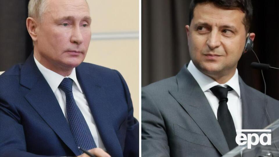 У Кремлі вважають, що підставою для зустрічі Путіна (ліворуч) та Зеленського (праворуч) може стати лише виконання Паризьких домовленостей