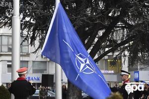 После ратификации протокола над зданием парламента Северной Македонии подняли флаг НАТО