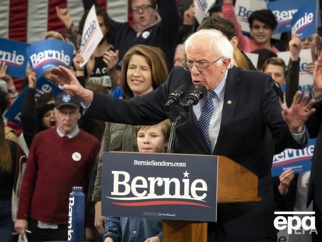 После подсчета почти 90% бюллетеней Сандерс получает 26% голосов