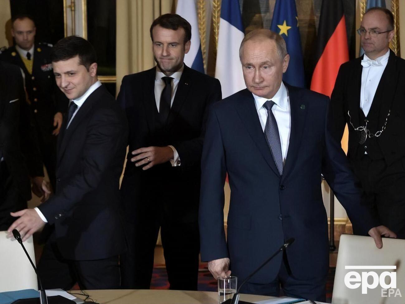 Зеленський і Путін обговорили виконання домовленостей, досягнутих під час нормандського саміту 9 грудня 2019 року в Парижі