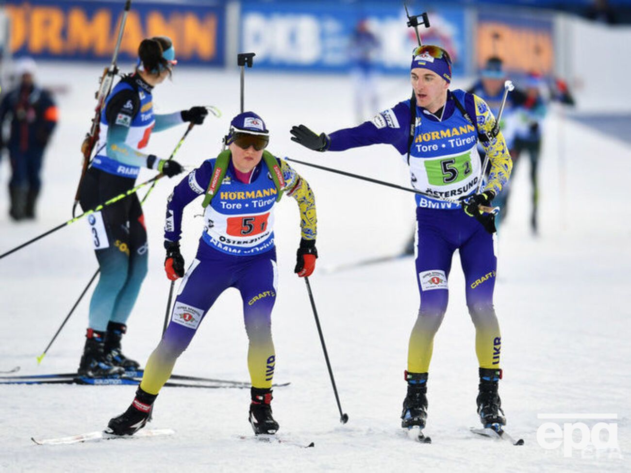 Меркушина (зліва) і Підручний (праворуч) фінішували десятими