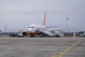 Самолет садился в Борисполе на дозаправку