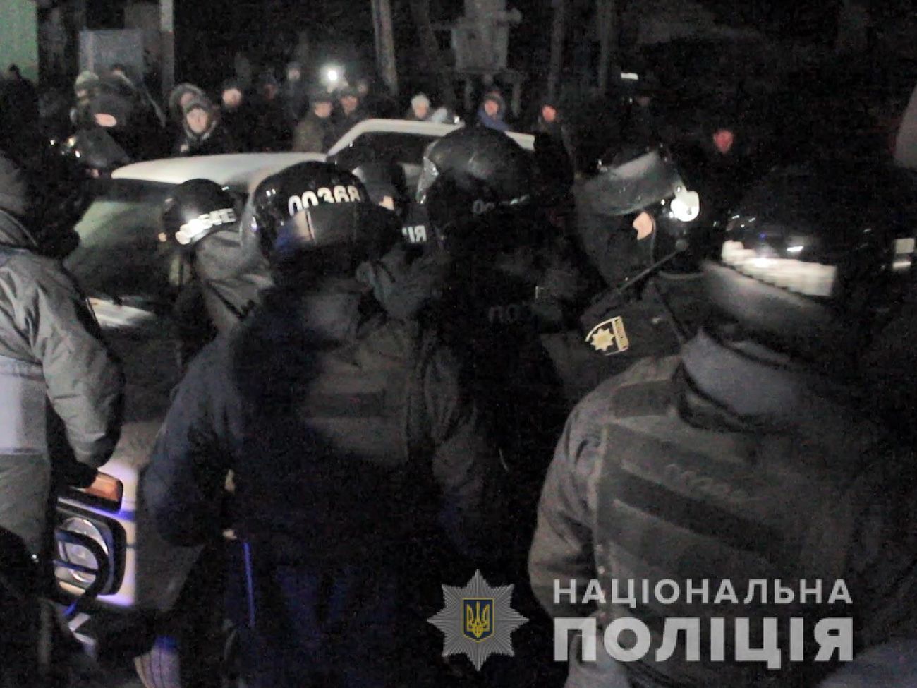 Вечером 20 февраля в Новых Санжарах произошли столкновения