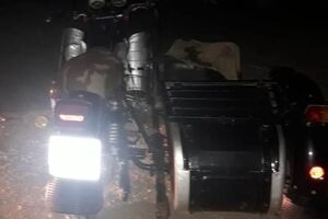 В ГБР сообщили, что полицейский за рулем мотоцикла был в состоянии опьянения