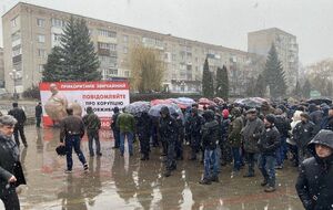 Причиной столкновений стала попытка местных жителей попасть на заседание Жмеринского горсовета